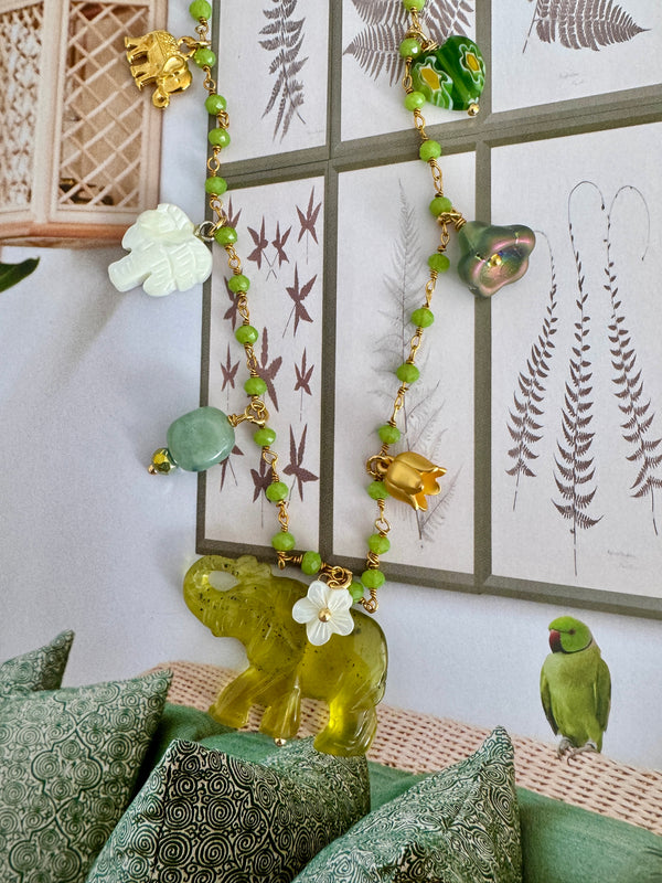 Pondicherry Necklace in Chartreuse