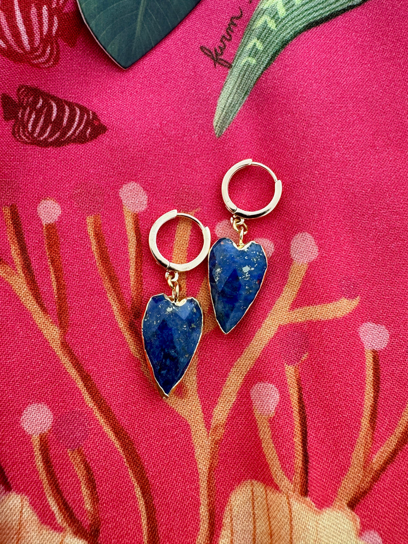 Joia Earrings in Lapis