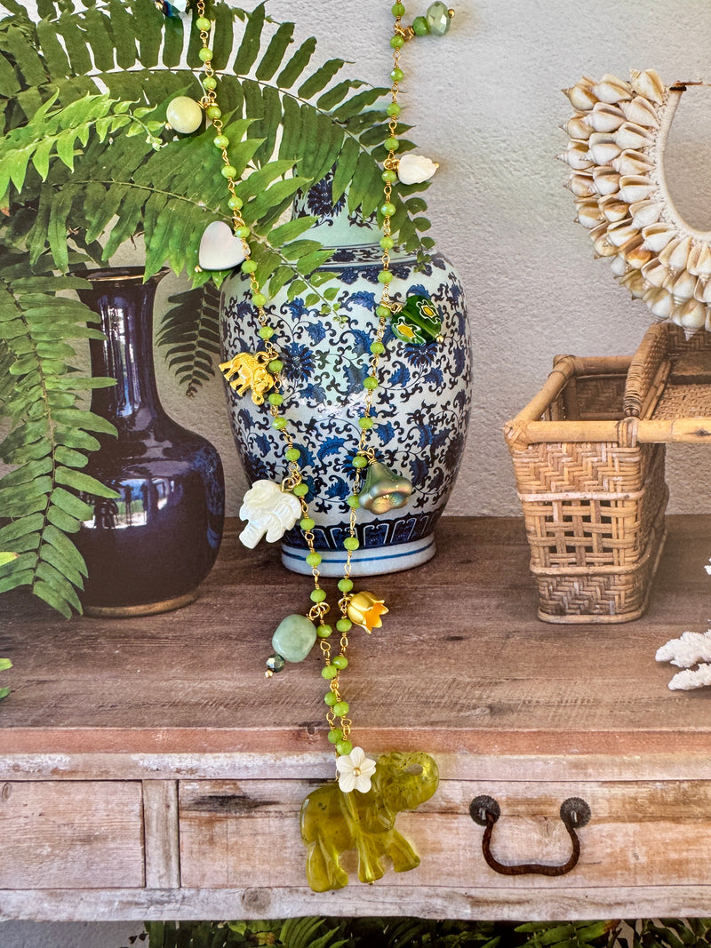 Pondicherry Necklace in Chartreuse