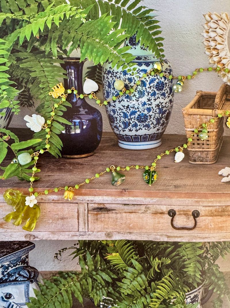 Pondicherry Necklace in Chartreuse