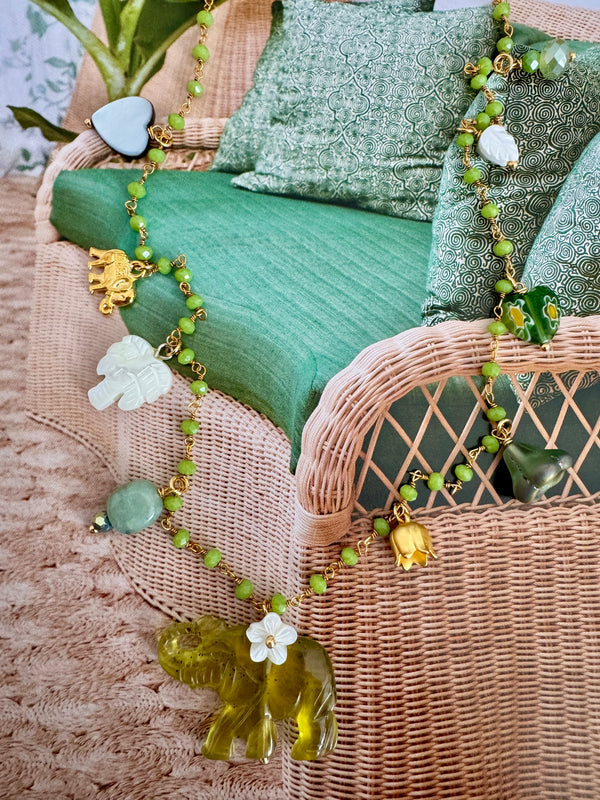 Pondicherry Necklace in Chartreuse