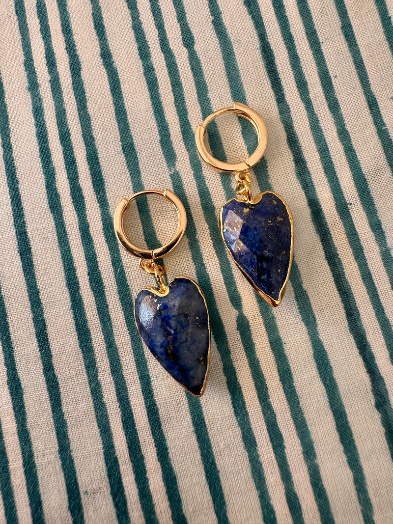 Joia Earrings in Lapis