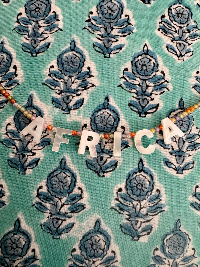 Bougainvillea Café Africa Necklace in Rainbow