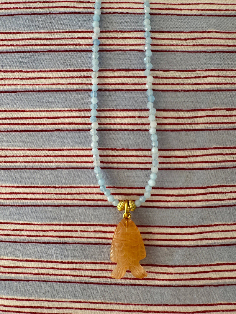 Bougainvillea Café Agua Salgada Necklace