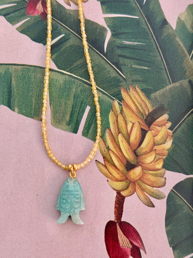 Bougainvillea Café Amazonica Necklace