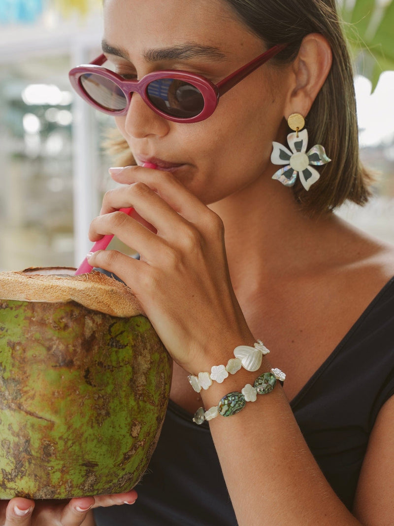 Bougainvillea Café Areia Bracelet