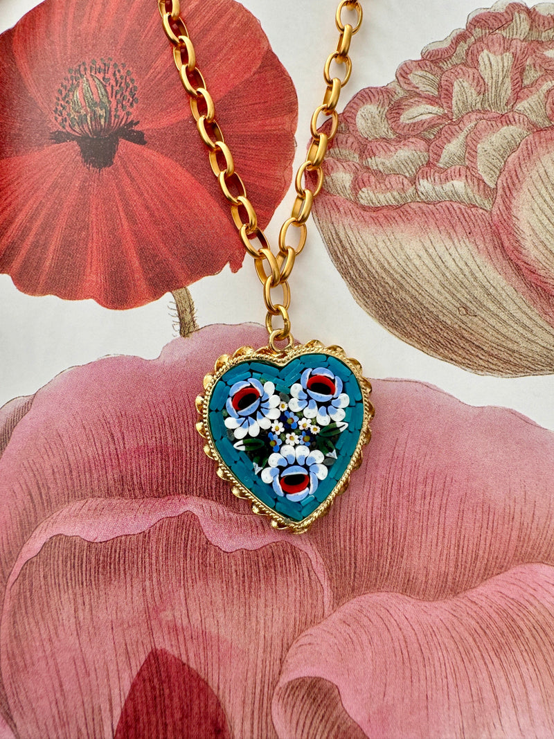 Bougainvillea Café Azzurra Necklace