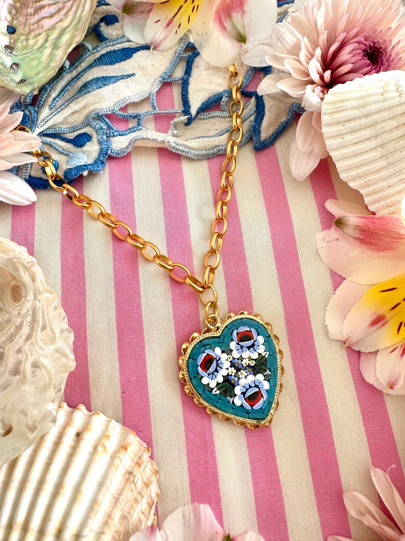Bougainvillea Café Azzurra Necklace