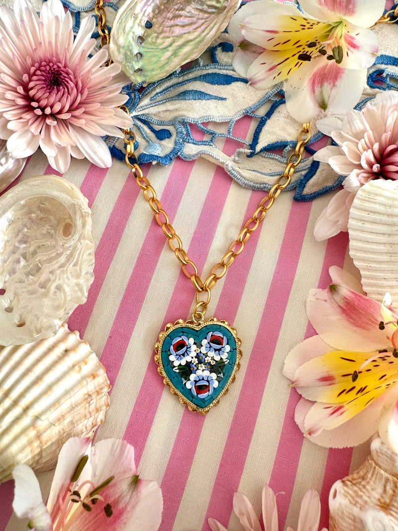 Bougainvillea Café Azzurra Necklace