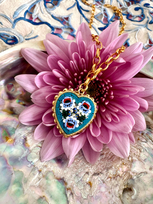 Bougainvillea Café Azzurra Necklace