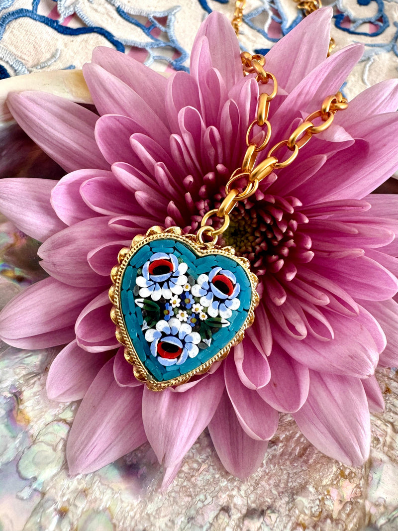 Bougainvillea Café Azzurra Necklace
