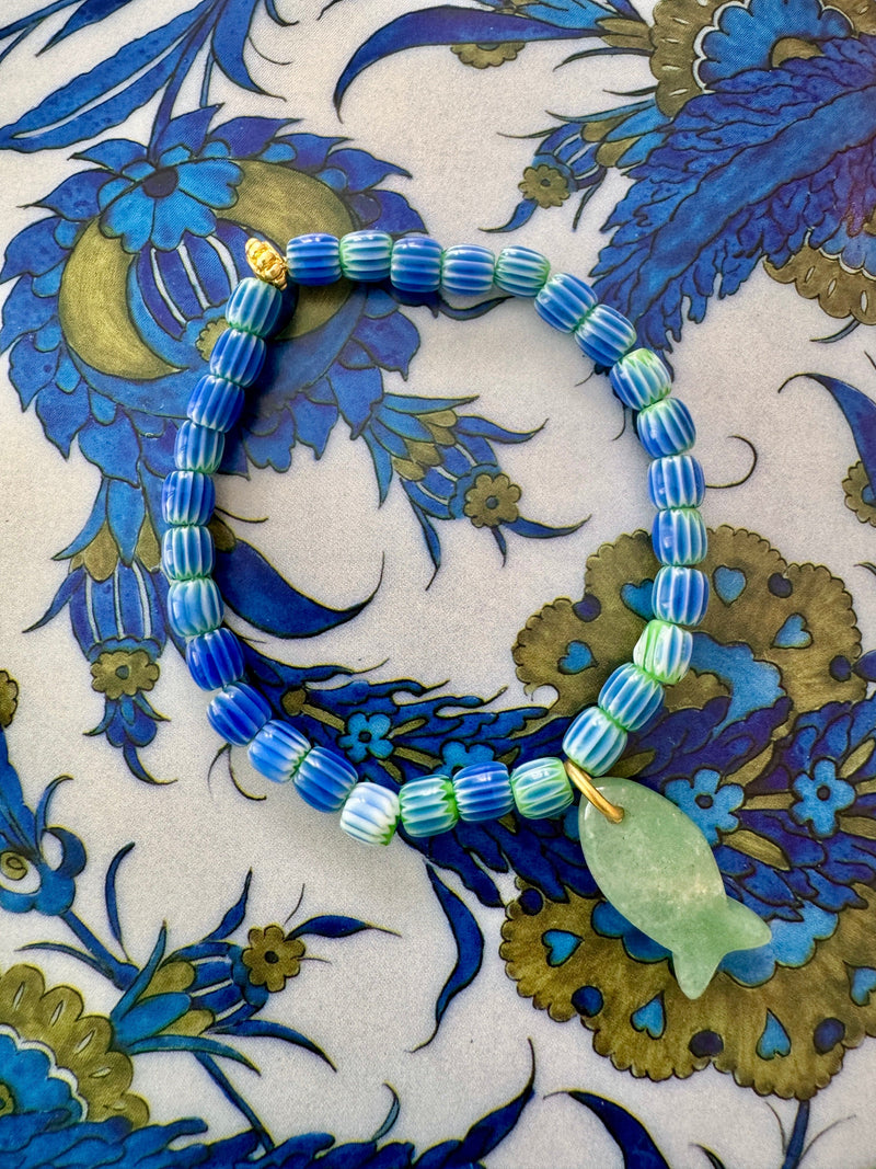 Bougainvillea Café Bamboo Bracelet