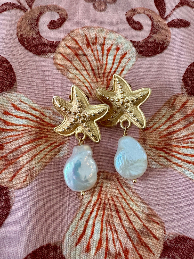Bougainvillea Café Beach Nights Clip On Earrings