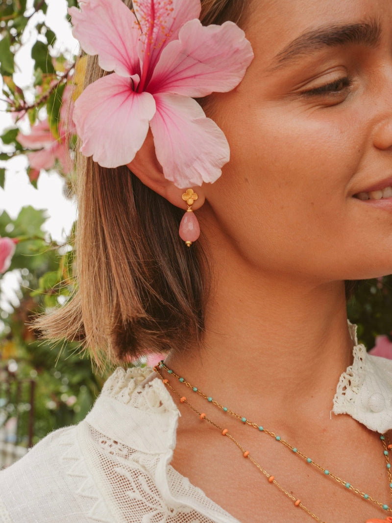 Bougainvillea Café Beija Flor Earrings
