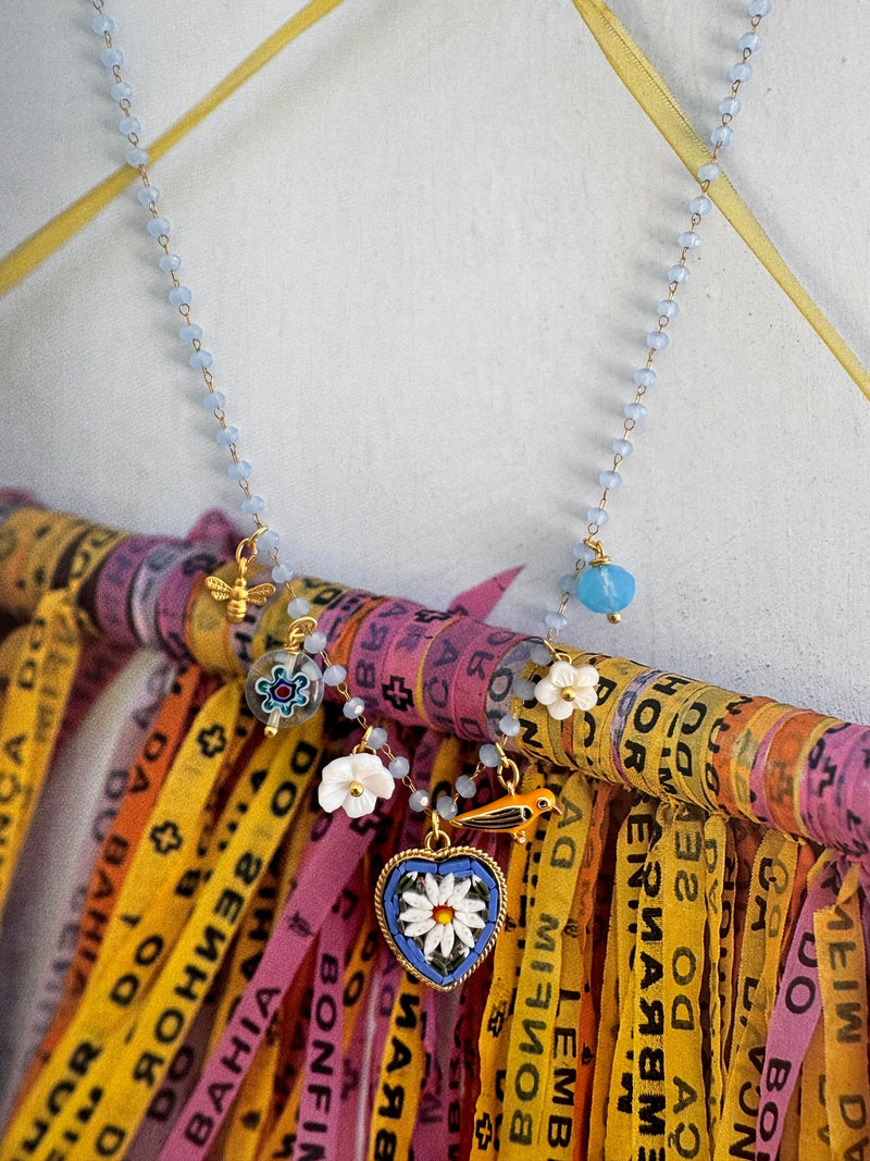 Bougainvillea Café Beleza Necklace