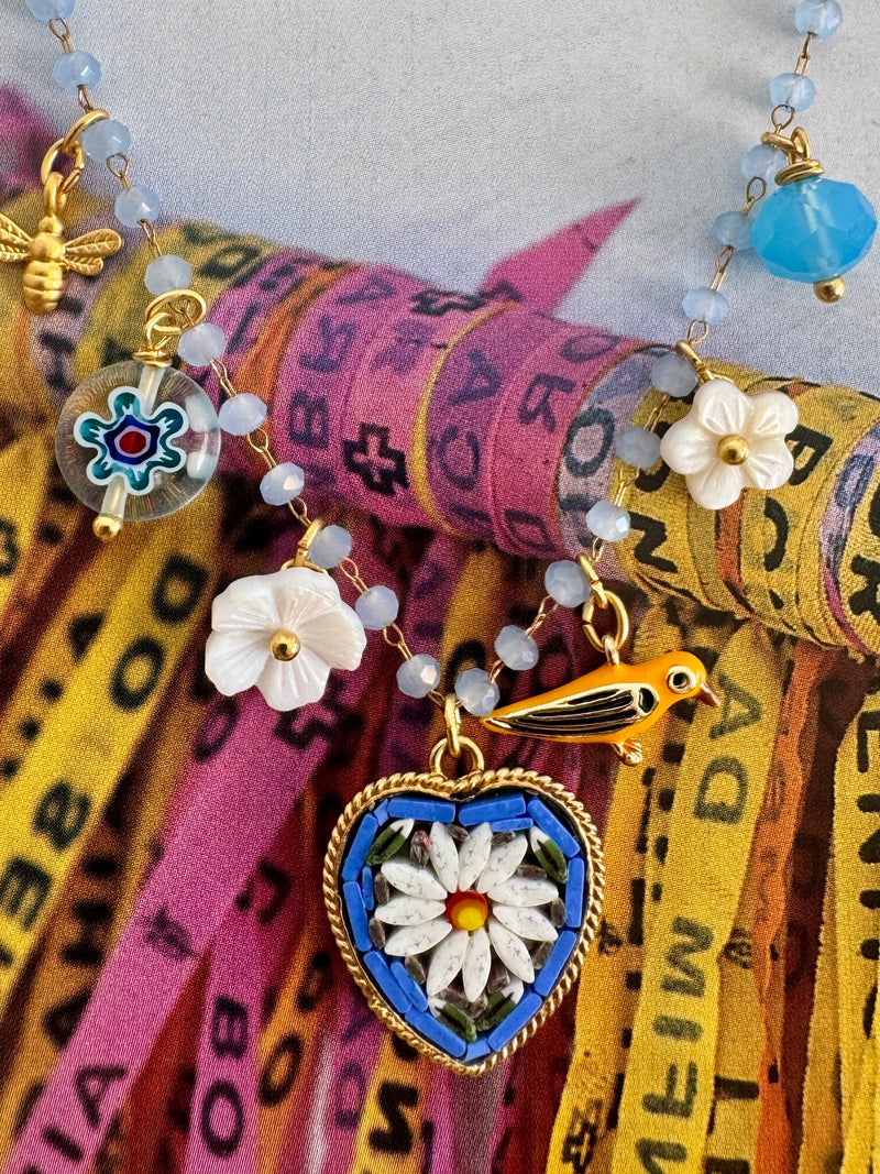 Bougainvillea Café Beleza Necklace