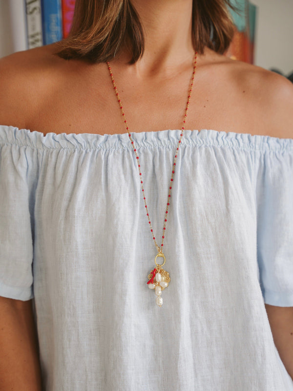 Bougainvillea Café Cacciarella Necklace