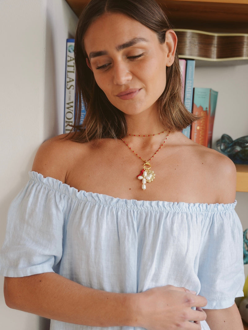 Bougainvillea Café Cacciarella Necklace