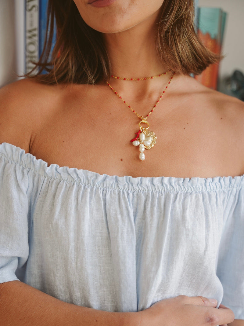 Bougainvillea Café Cacciarella Necklace