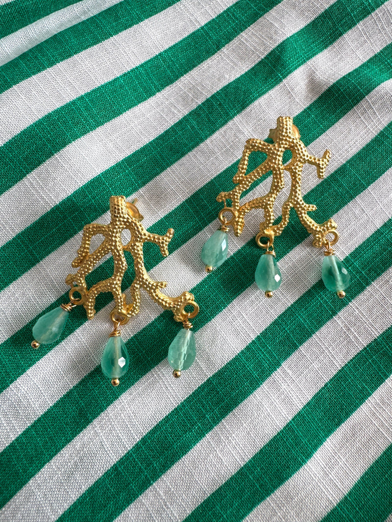 Bougainvillea Café Capricci Earrings in Aquamarine