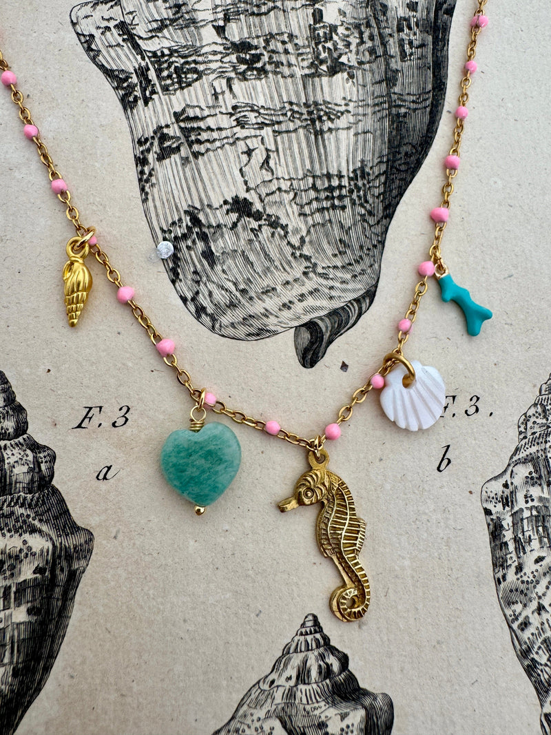 Bougainvillea Café Cavalluccio Charm Necklace
