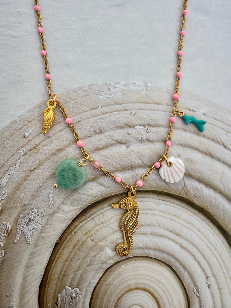 Bougainvillea Café Cavalluccio Charm Necklace