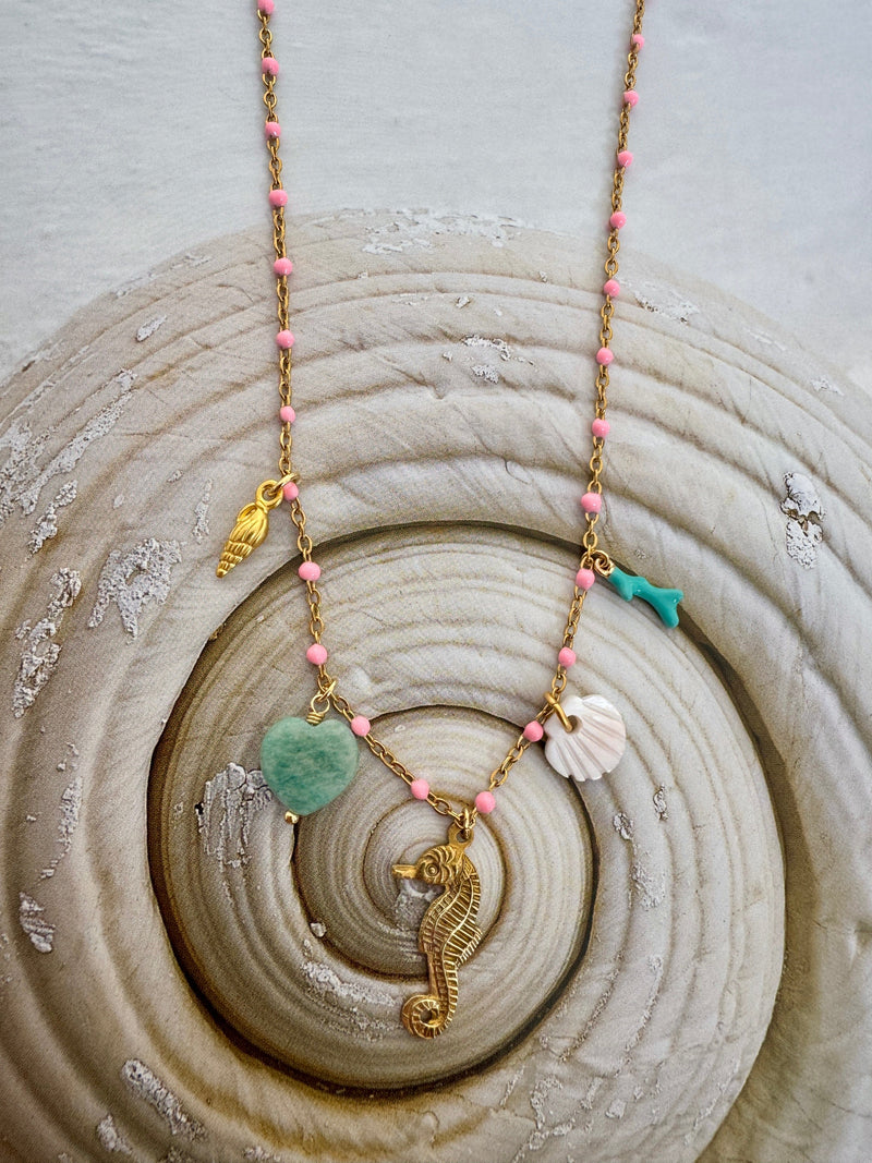 Bougainvillea Café Cavalluccio Charm Necklace