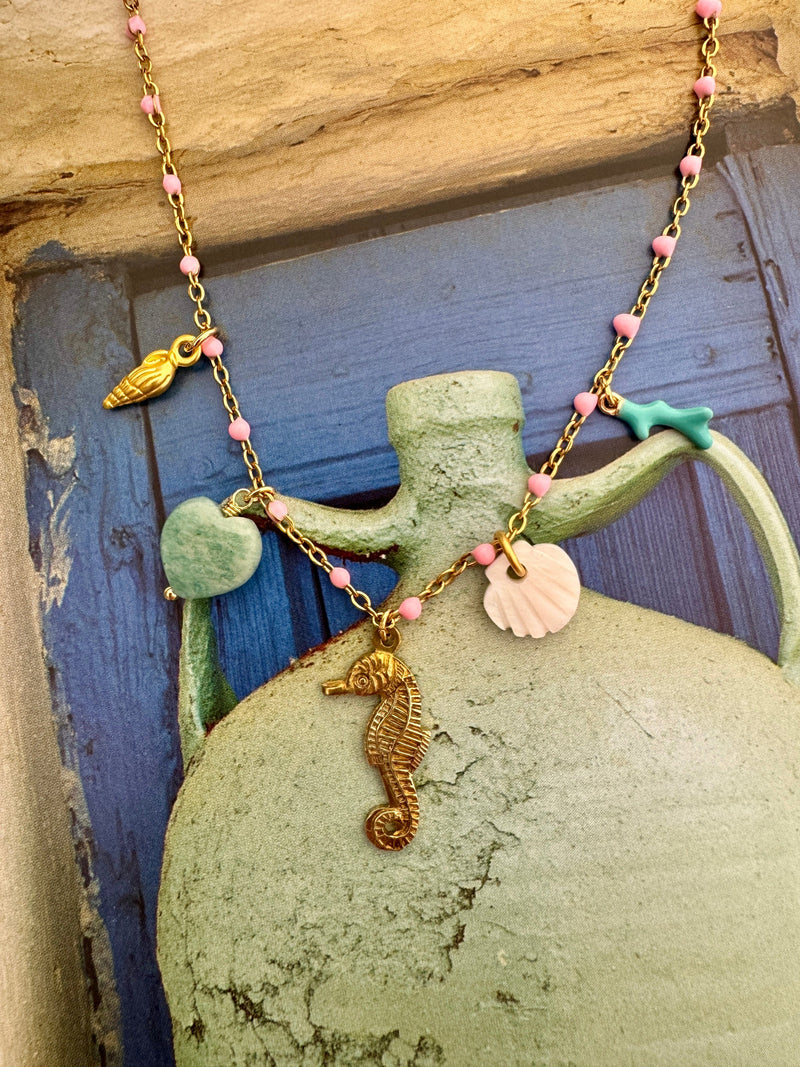 Bougainvillea Café Cavalluccio Charm Necklace