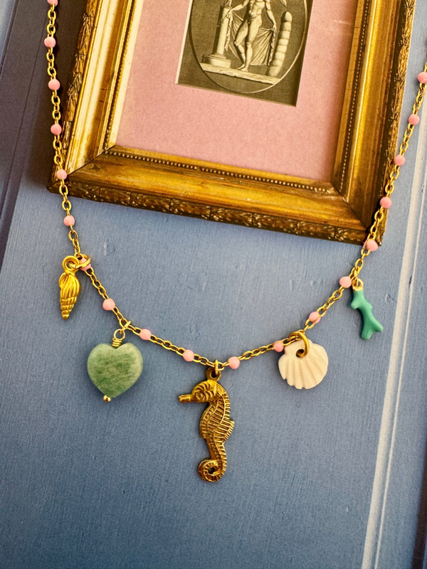 Bougainvillea Café Cavalluccio Charm Necklace