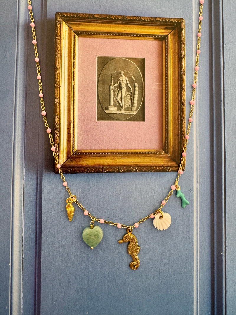 Bougainvillea Café Cavalluccio Charm Necklace