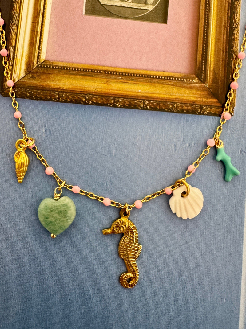 Bougainvillea Café Cavalluccio Charm Necklace