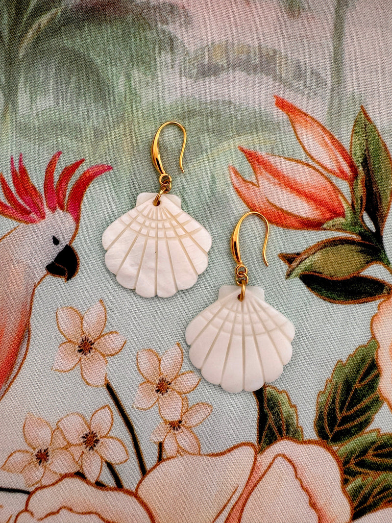 Bougainvillea Café Concha Earrings