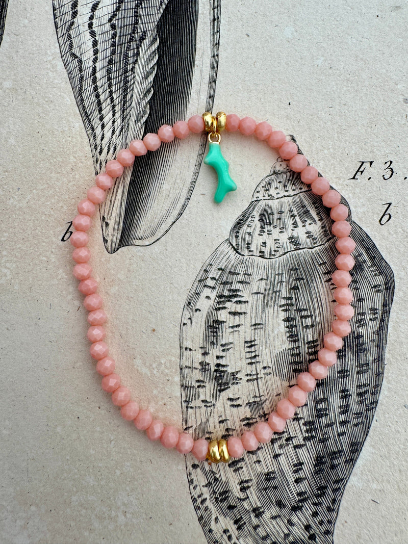 Bougainvillea Café Corallo Bracelet in Pale Pink & Aqua