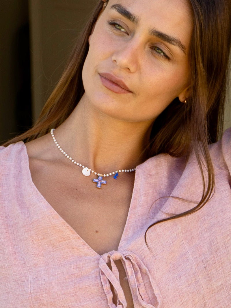 Bougainvillea Café Costiera Necklace