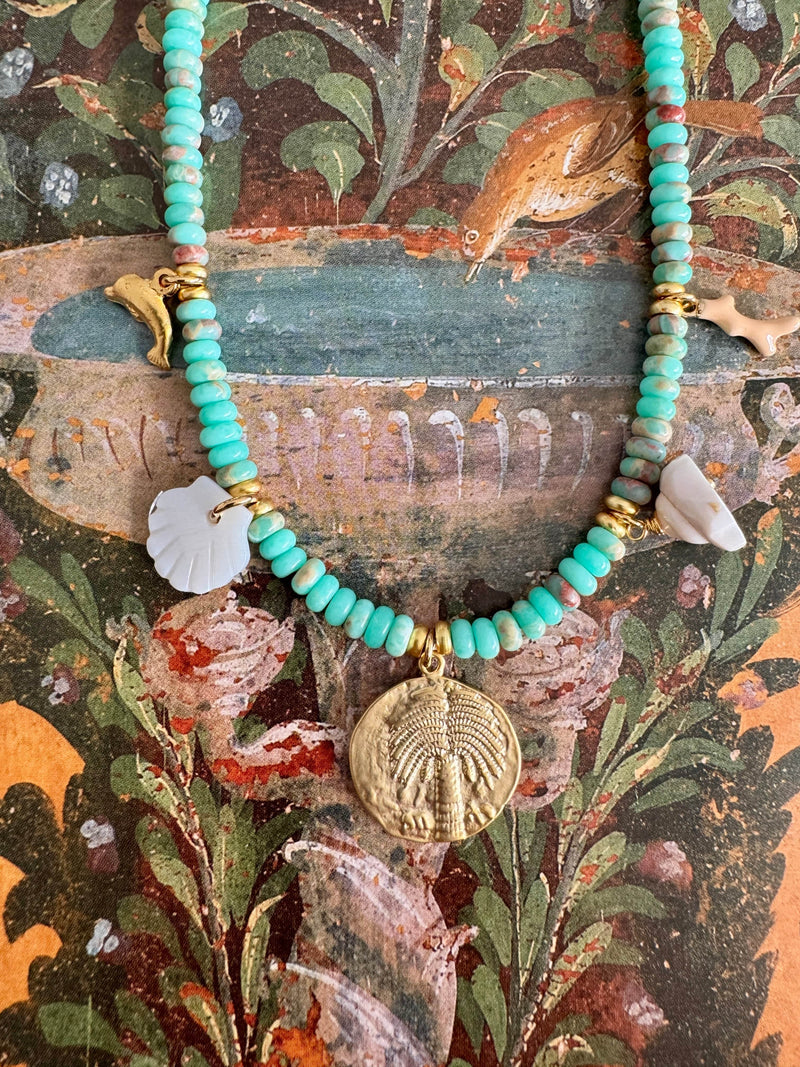 Bougainvillea Café Delfino Necklace