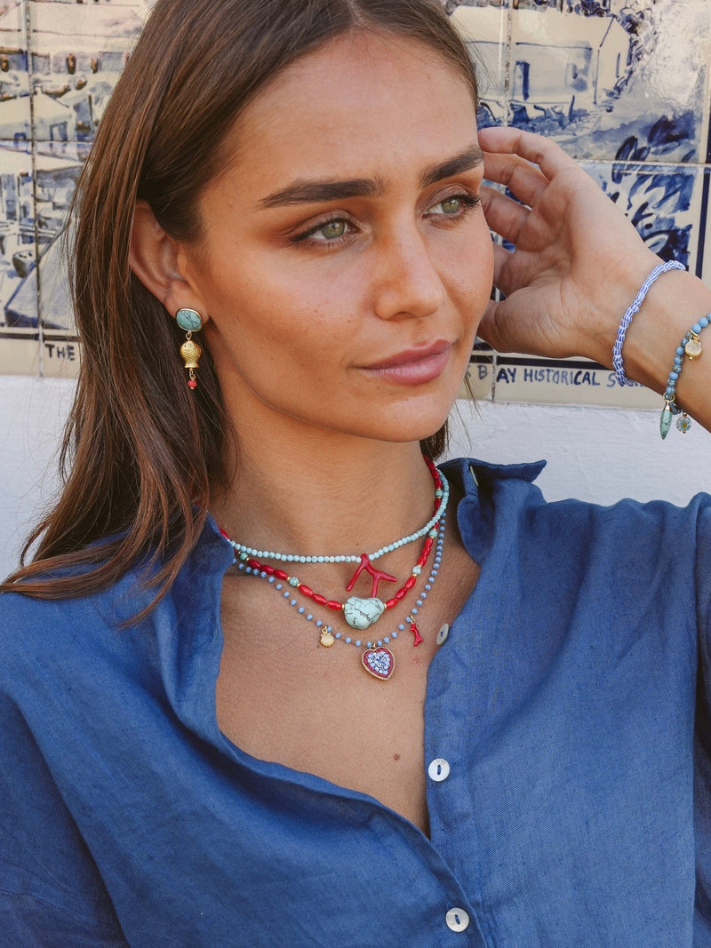 Bougainvillea Café Filicudi Necklace