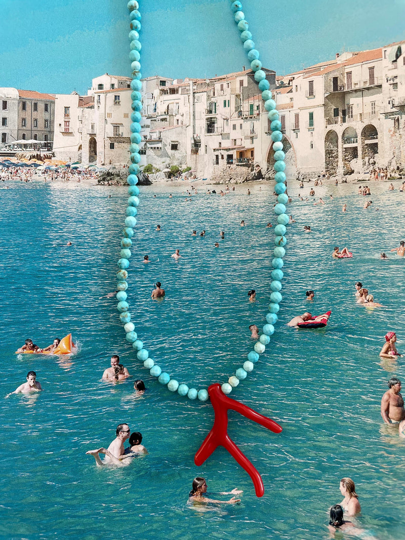 Bougainvillea Café Filicudi Necklace