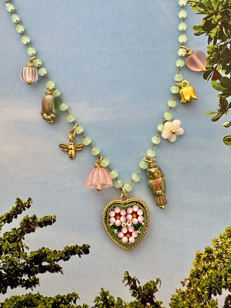 Bougainvillea Café Florian Heart Necklace