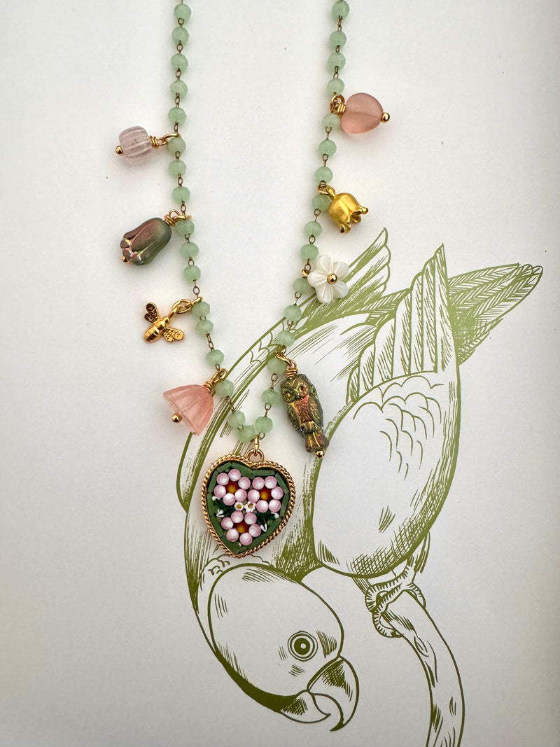Bougainvillea Café Florian Heart Necklace