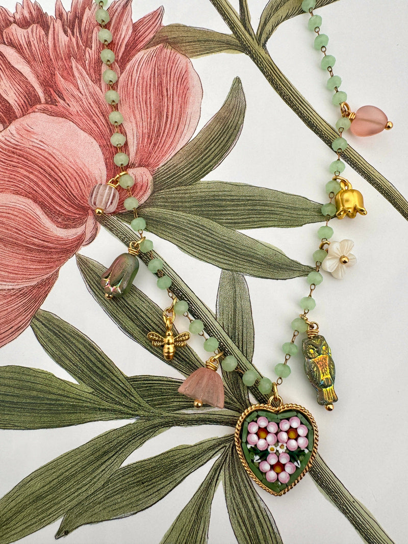 Bougainvillea Café Florian Heart Necklace
