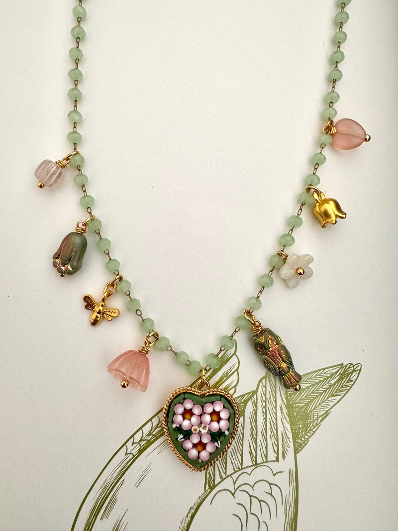 Bougainvillea Café Florian Heart Necklace
