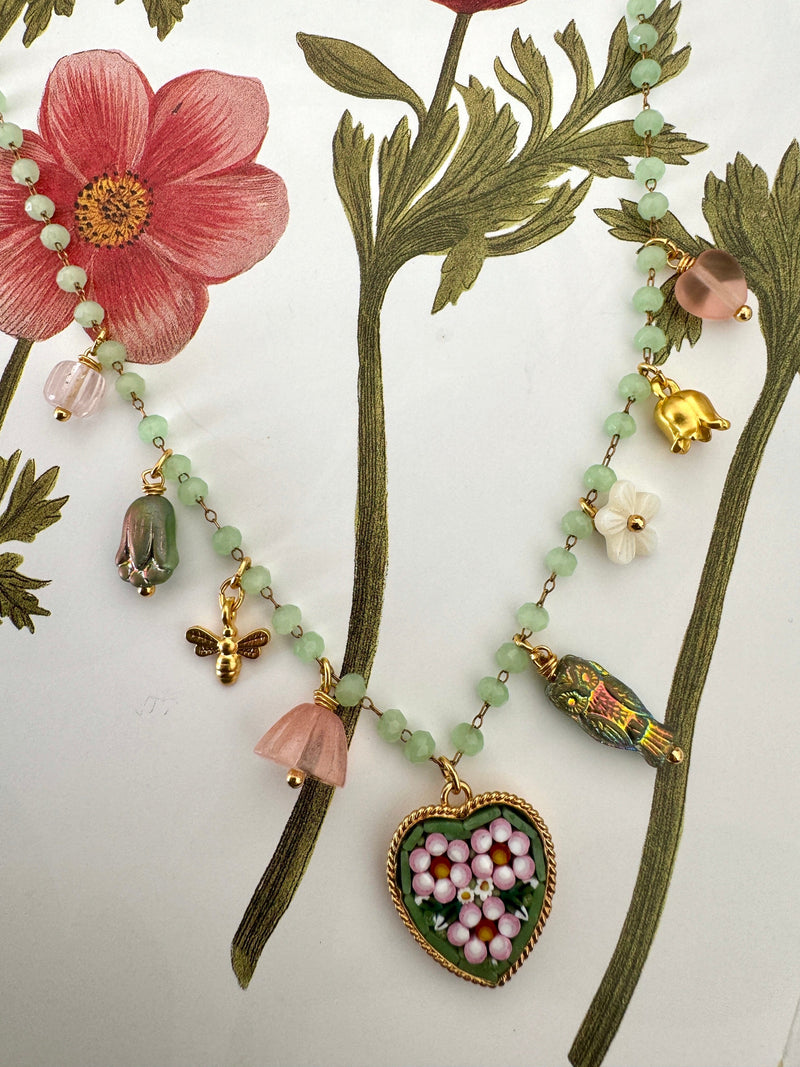 Bougainvillea Café Florian Heart Necklace