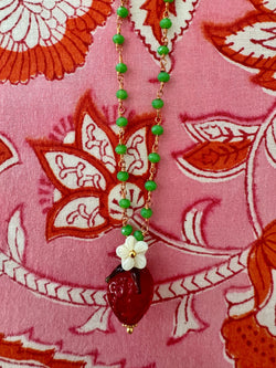 Bougainvillea Café Fragola Necklace