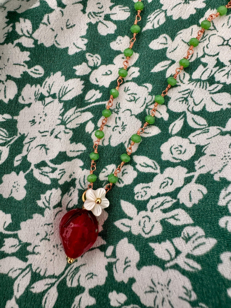 Bougainvillea Café Fragola Necklace