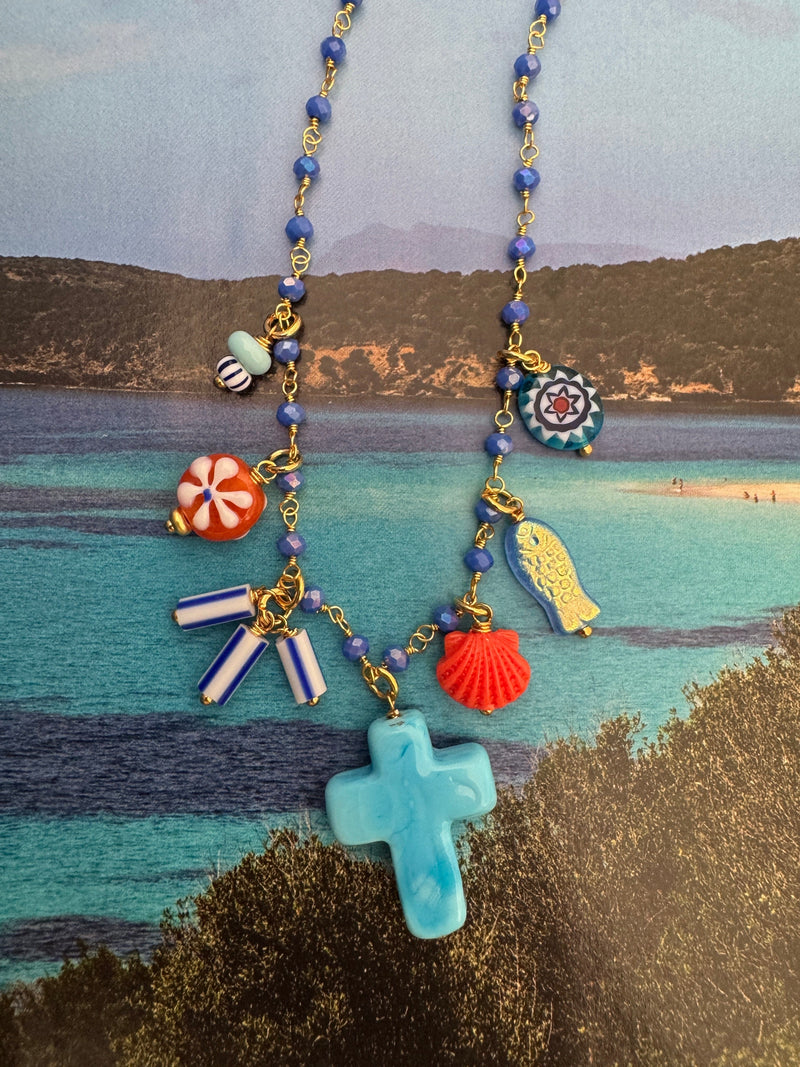Bougainvillea Café Gaios Necklace