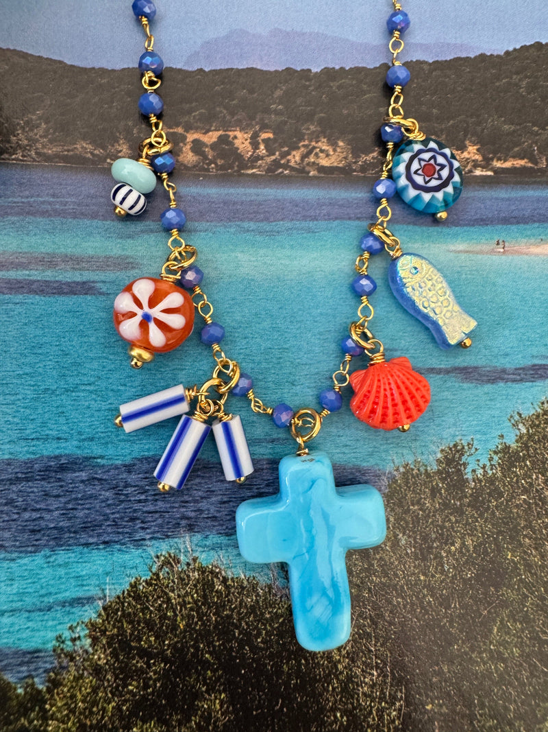 Bougainvillea Café Gaios Necklace