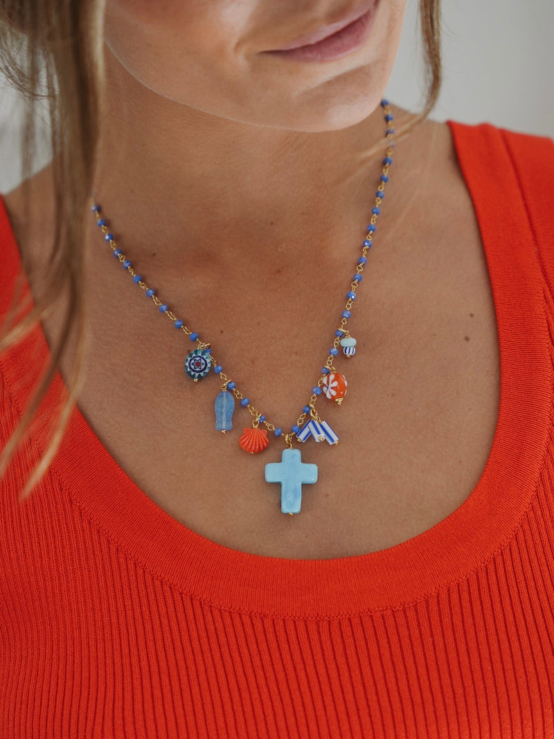 Bougainvillea Café Gaios Necklace