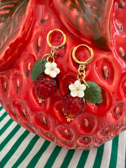 Bougainvillea Café Granita Earrings