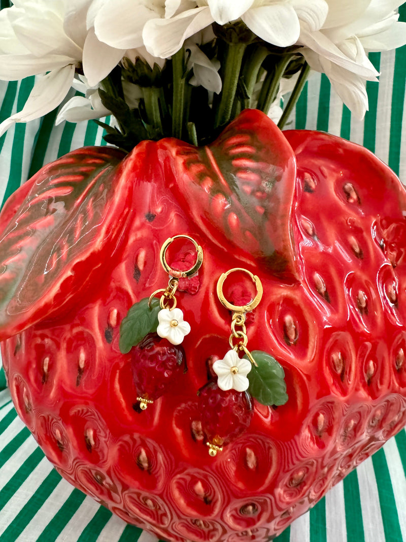 Bougainvillea Café Granita Earrings