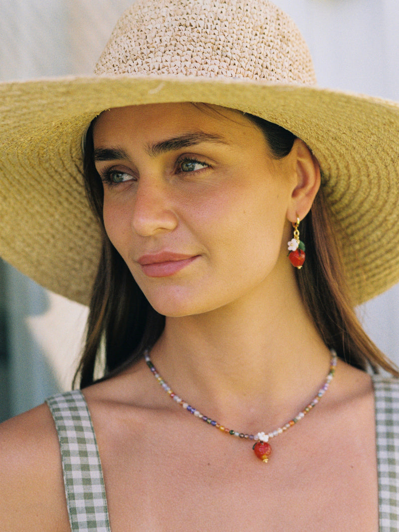 Bougainvillea Café Granita Earrings